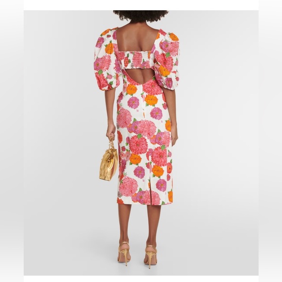 LA DOUBLEJ Sizzler floral cotton-blend midi dress (NWT) - Picture 3 of 8